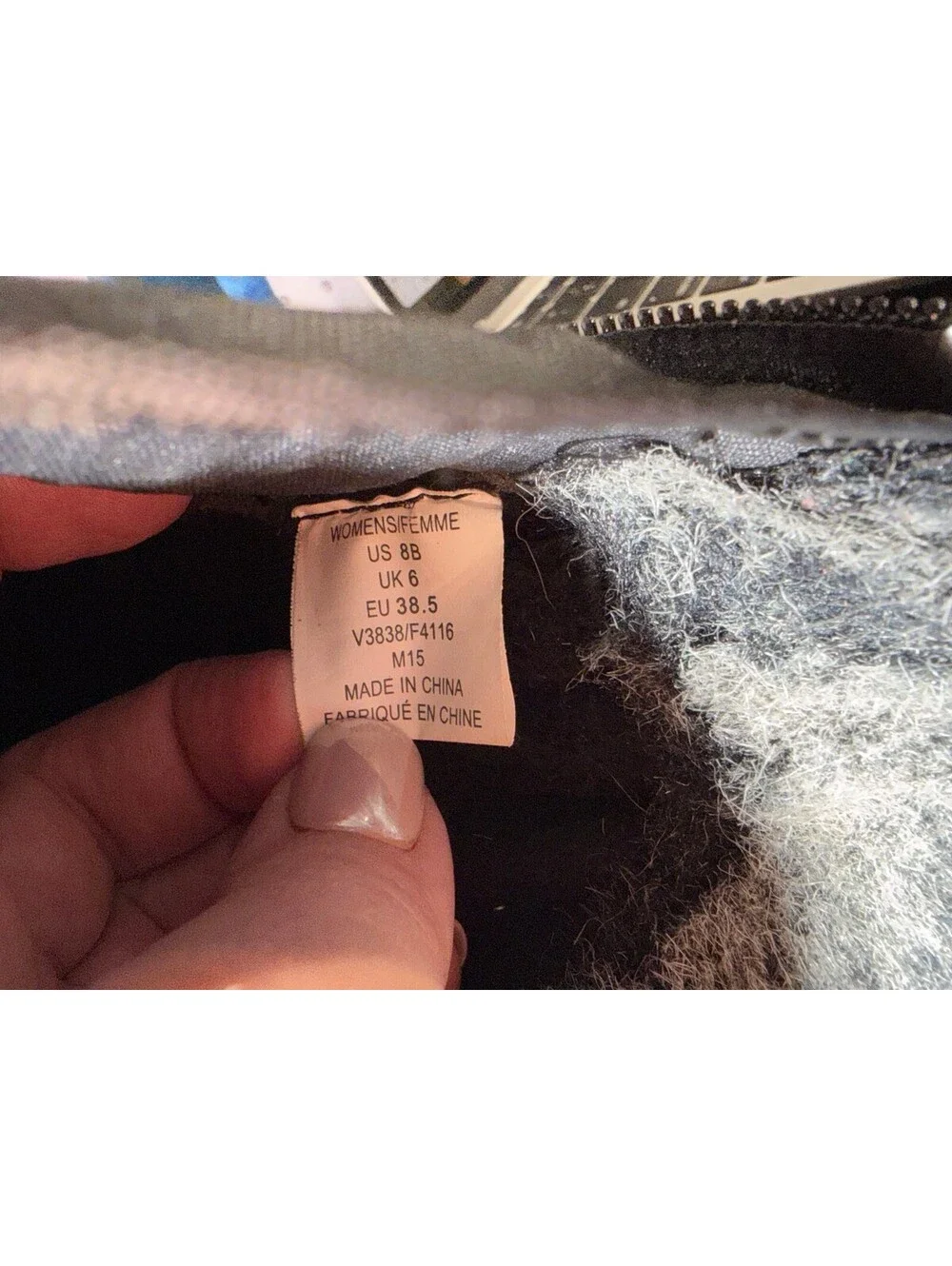 Lands' End Gray Fur Lined Squall Snow Boot Women's Size 8
